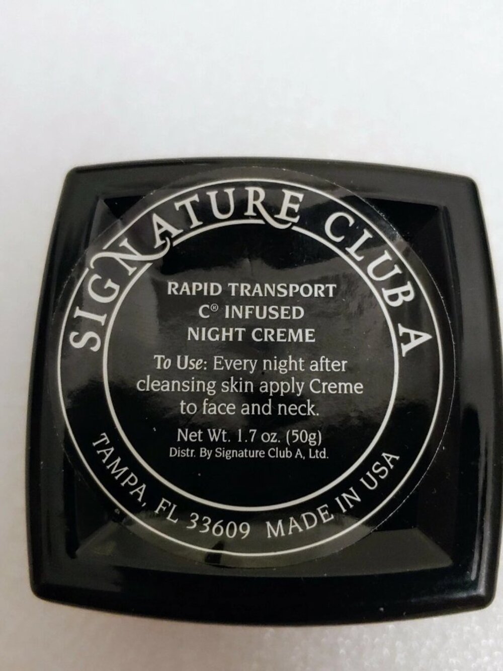 SIGNATURE CLUB A Rapid Transport C Infused Night Creme 1.7 oz New